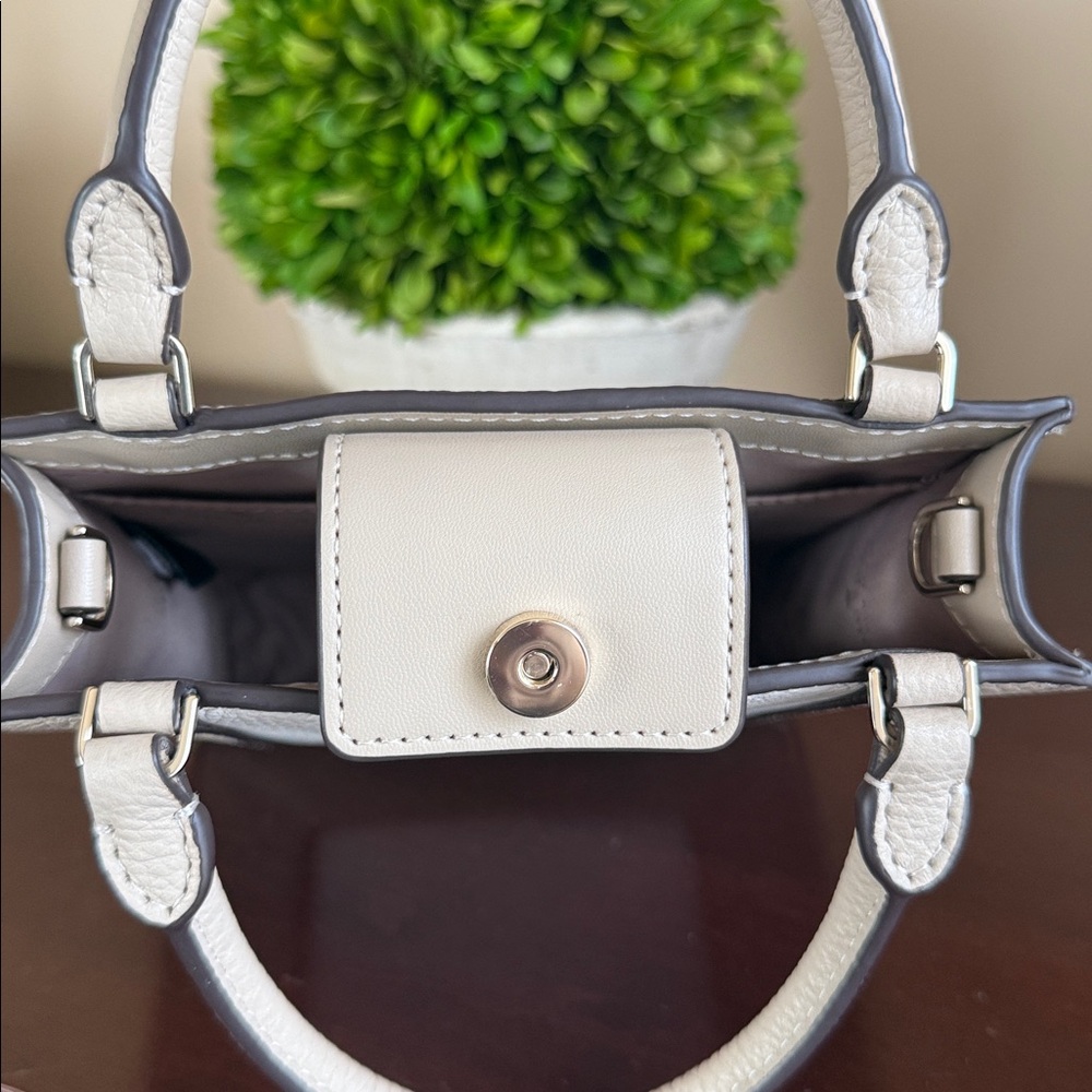 KATE SPADE ♠️ New York 🤎Lena🤎 COLORBLOCK PEBBLED LEATHER MINI TOTE BAG - Picture 14 of 17